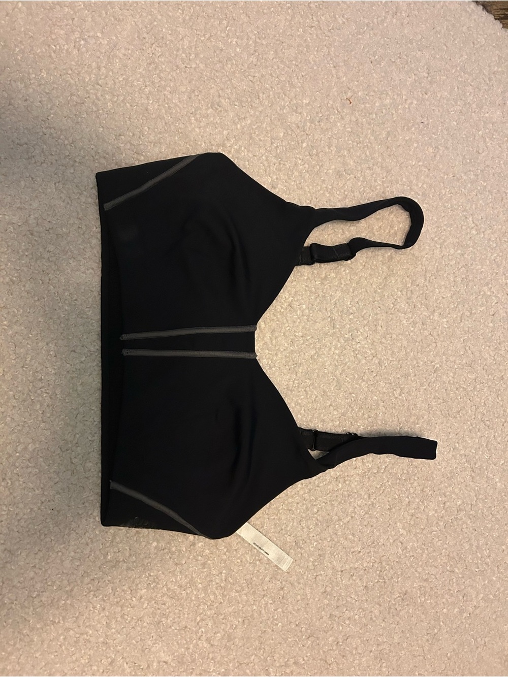 Free People Black Seamless Wireless Sports Bra